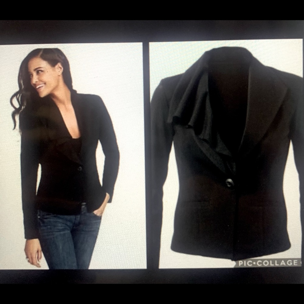 CAbi Absolute Career Blazer with Ruffle Lapel